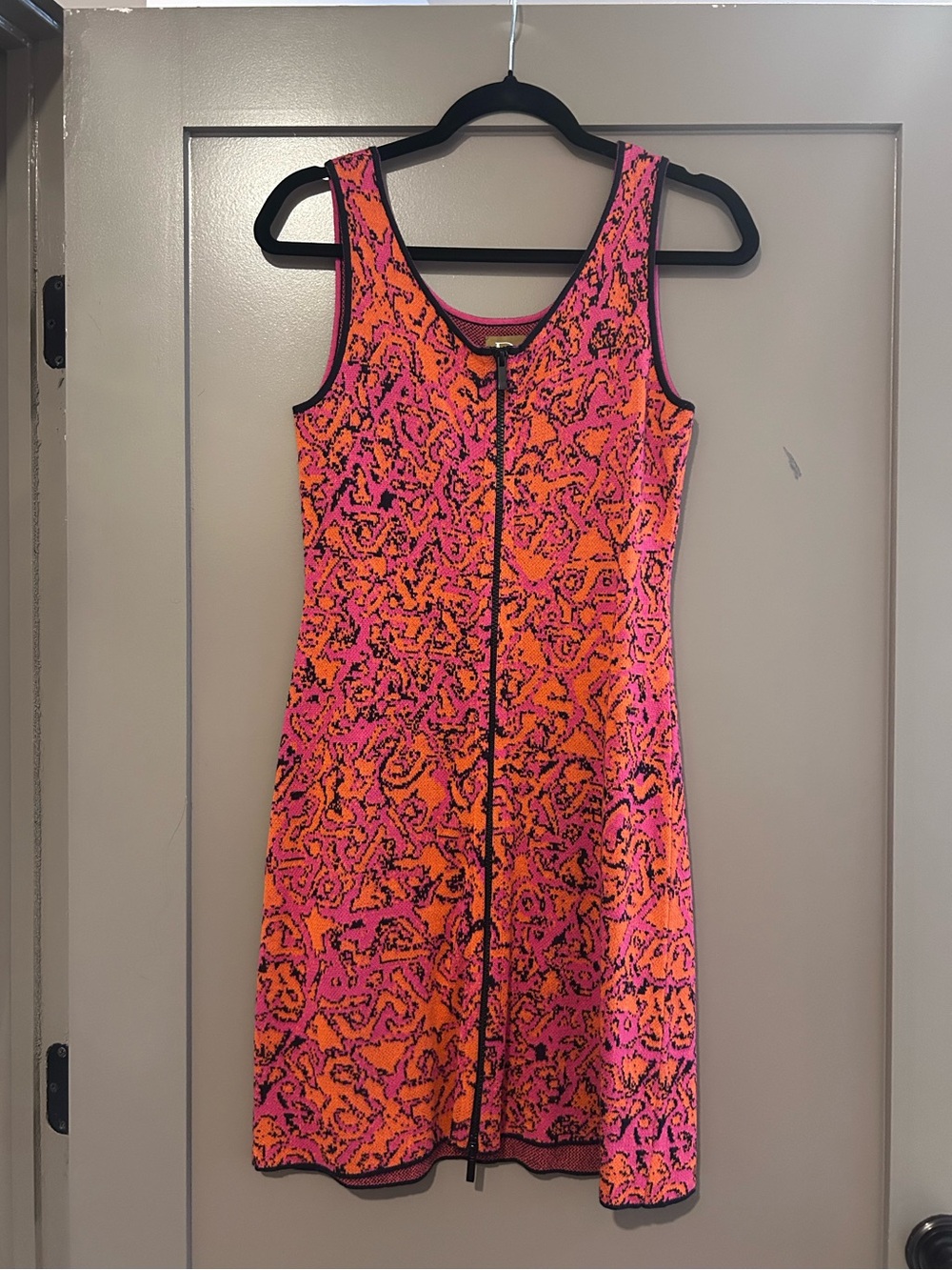Damask bodycon dress
